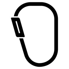 Carabiner  Icon Element For Design