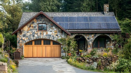 Vertical frame Beautiful facade of a home