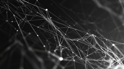 Abstract digital web of interconnected points and lines. Modern sophisticated background design for banners and posters. 