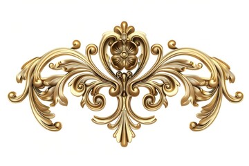 Elegant golden ornamental flourish