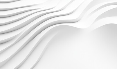 Fototapeta premium Abstract white waves background for modern design projects