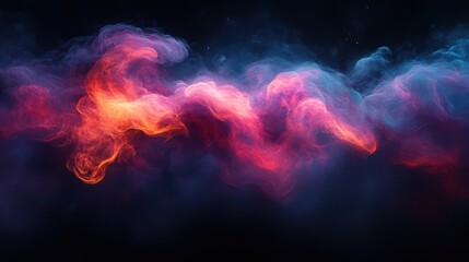 Cosmic Nebula Swirls, Space, Abstract Background, Design