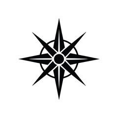Fototapeta premium A vector illustration of a modern compass .