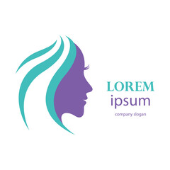 women's beauty and hair care logo design