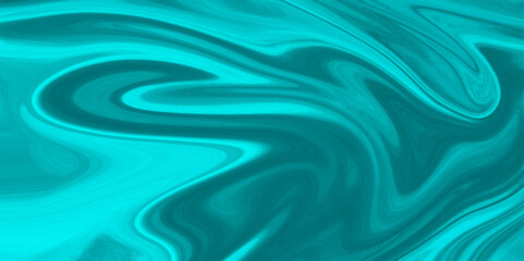 Abstract beautiful teal swirl liquid background. Abstract teal , black swirly wallpaper, wavy pattern texture, aquarelle colors mixing effect abstract backdrop. calm design Marble rock texture blue