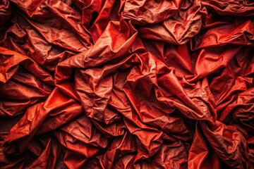 Obraz premium Raw, documentary-style textures of red paper; abstract patterns revealed.