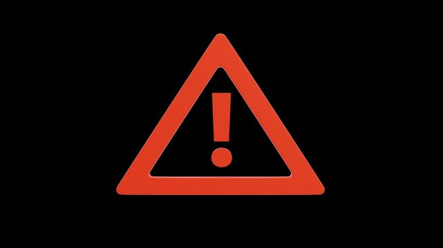 3D Animation of Alert warning and caution stamp and stamping | Alpha Channel