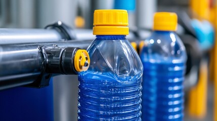 Bottled Water Production Process in Industrial Setting