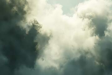 Obraz premium Diffusing Colored Mist in Air with Cloudy Blue and Gray Tones