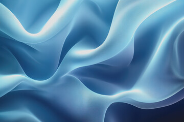 Obraz premium Wavy pattern design in shades of blue on a solid background for creative and modern graphics