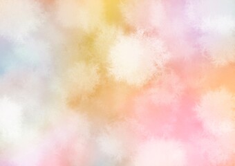 雪のようなふわふわの背景（オレンジ）