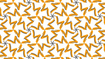 Abstract Pattern with Orange Highlights and Dynamic Shapes