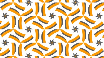 Abstract Pattern with Orange Highlights and Dynamic Shapes