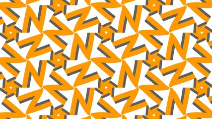 Abstract Pattern with Orange Highlights and Dynamic Shapes