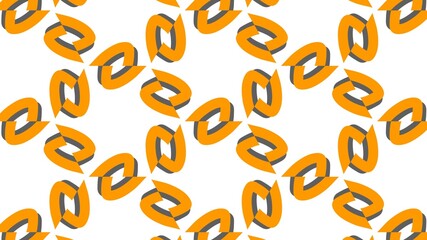 Abstract Pattern with Orange Highlights and Dynamic Shapes