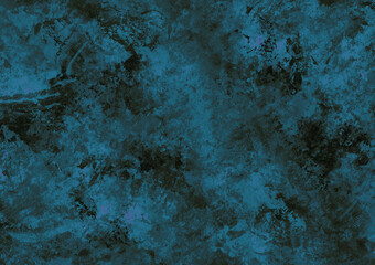 Dark Blue and Black Grunge Texture Background（青と黒の暗いザラザラした模様のある背景）