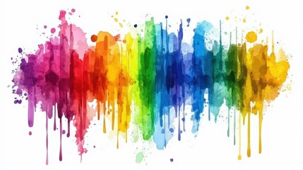 Fototapeta premium Lively Watercolor Splash Background with Vibrant Colors