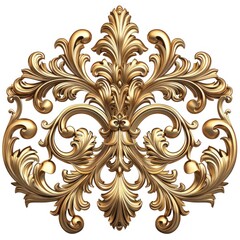 Elegant golden ornamental design