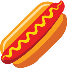 hot dog vector illustration