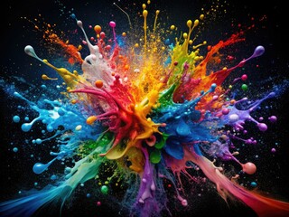 Monochrome paint splatter frame: grunge texture, modern design, artistic background with ample copy space.