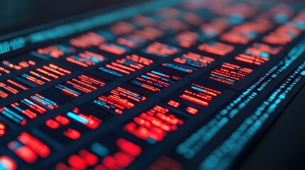 Molding hologram graph concept. Futuristic Production Line Molding Holographic Data in a High Tech Digital Environment