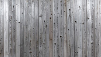 Fototapeta premium Gray Wood Plank Fence, Rustic Exterior Wall, Wooden Background