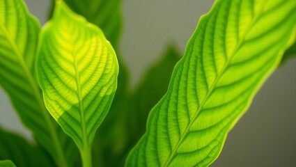 "Close-Up of Vibrant Green Boehmeria Plant with Intricate Leaf Details"