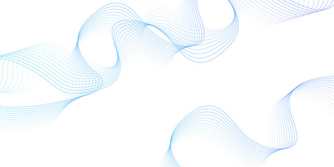 White wave curve lines banner background design. Abstract soft wave lines dynamic flowing blue light isolated background. Vector Illustration of the gray pattern of lines. stripes on white.	
