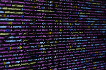 Web development coding, programming screen