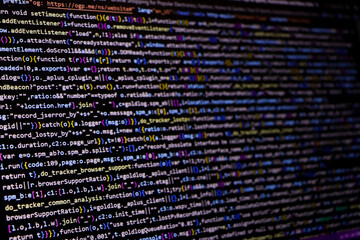 Technology background concept, developer coding screen