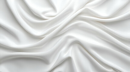 Obraz premium White Fabric Draped Texture Background