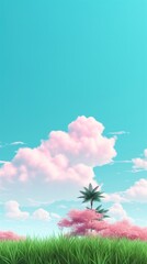 Summer nature landscape outdoors.