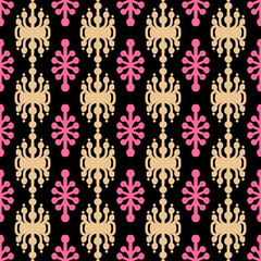 pattern batik flower damask ethnic boho ikat texture tribal geometric background