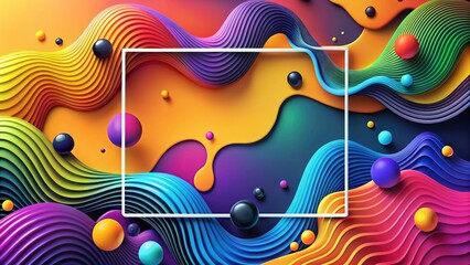Naklejka premium Abstract Organic Rectangles and Wavy Shapes in Drone Photography
