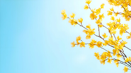 Yellow Blossoms Against a Blue Sky