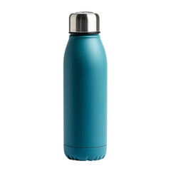 Stylish Eco-Friendly Stainless Steel Water Bottle Isolated on Transparent Background