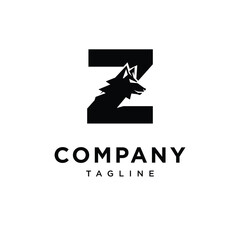 Letter Z Wolf Logo Icon Vector
