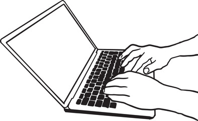 パソコン操作 イラスト / Computer Operation Illustration – 働く・在宅・フリーランスシーン