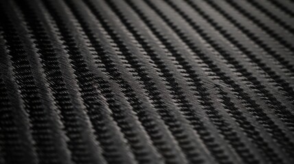 Close-up of carbon fiber texture, showcasing modern material innovation and sleek design.
