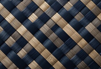 Beautiful Woven Textured Pattern Demonstrates a Woven Basket Design