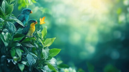 Bird perched on branch holding fish in its beak against natural background