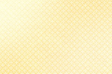 黄色のグラデーションの和柄（七宝柄）
