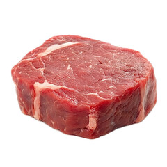 Uncooked Beef Sirloin Steak on Wooden Surface