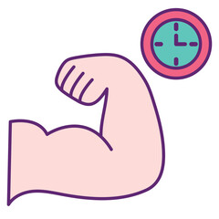 Fitness Challenge Strength Training Icon