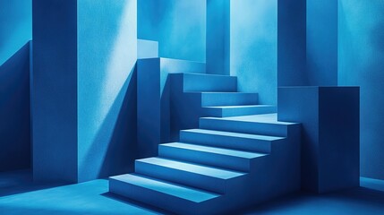 Obraz premium Abstract geometric shapes symbolize support and guidance in a minimalist design.