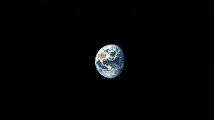 Earth globe in starry space, symbolizing unity and infinite possibilities.