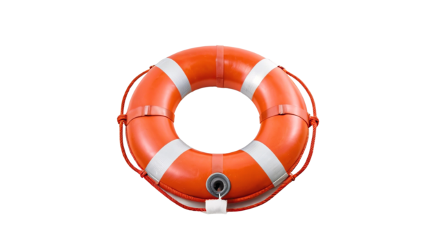Orange Life Ring Buoy Safety Equipment Floatation Device