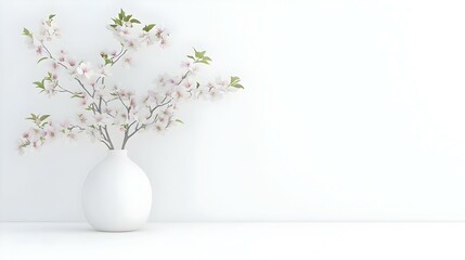 Elegant white flowers in a sleek vase, vibrant colors create a cheerful atmosphere, enhancing the beauty of any space.