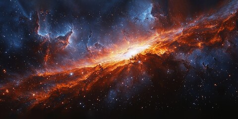 Fototapeta premium space background with space