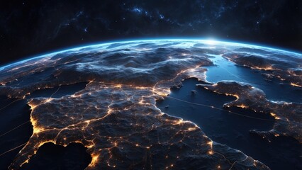 A dynamic view of Earth from space at night